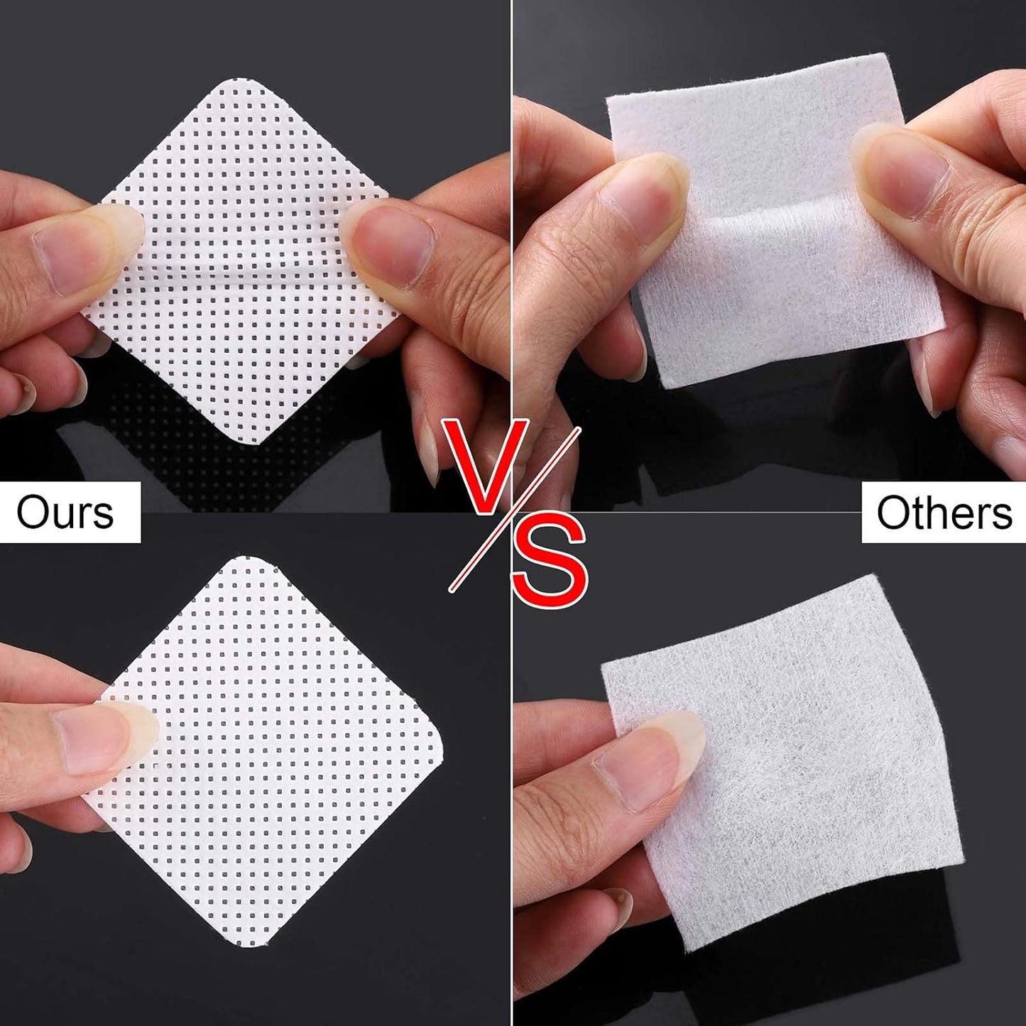 1000Pcs Nail Wipes Lint Free Gel Nail Polish Removers Cotton Pads Eyelash Extension Glue Cleaning Wipes-GlimoraGlow