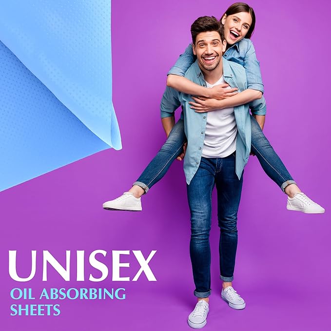 Premium Oil Absorbing Sheets for Face - 6 pack (300 sheets) - Makeup Friendly Oil Blotting Sheets for Face - Blotting Papers for Face with Oily Skin-GlimoraGlow