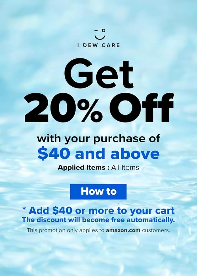 I DEW CARE Vitamin C depuffing Eye Cream with Eye Roller Set | Korean Skin Care Dark Circles Under Eye Treatment with Hyaluronic Acid, Niacinamide | 0.50 Fl Oz | Not Tested on Animals-GlimoraGlow