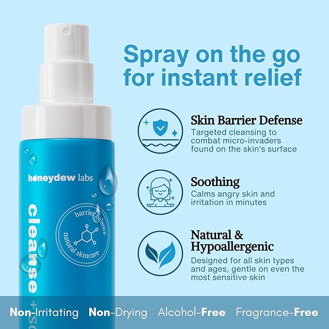 Hypochlorous Acid Spray – HOCl Face & Body Mist for Acne, Eczema & Irritation – Multi-Purpose Skin Repair – Eyelid Cleanser, Post-Workout/Procedure, Scalp & Sensitive Skin (2 oz+6.8 oz)-GlimoraGlow
