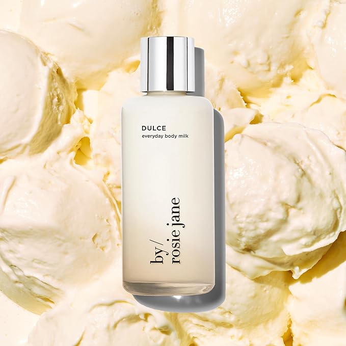 By Rosie Jane Everyday Body Milk (Dulce) - Hydrating Toner & Body Moisturizer to Help Even Skin Tone - Infused with Soothing Aloe Vera and Turmeric Root to Promote Anti-Aging (5 Ounce)-GlimoraGlow