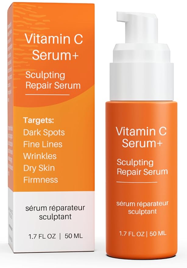 LeVaye Vitamin C Serum, Anti-Aging Face Serum – 15% Vitamin C, Ferulic Acid, Niacinamide, Hyaluronic Acid, Peptides, Ceramides – Targets Wrinkles, Fine Lines, Dark Spots, Enlarged Pores, Dry Skin-GlimoraGlow