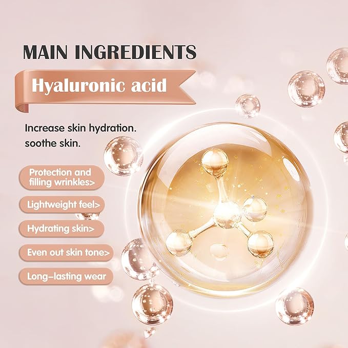 Hydrating Makeup Primer with Hyaluronic Acid, Face Foundation Primer, Base Primer for Shine, Oil Control, Add Moisture, Smooth Texture, Hides Wrinkles for Long-Lasting Makeup, 0.71 FL.OZ-GlimoraGlow