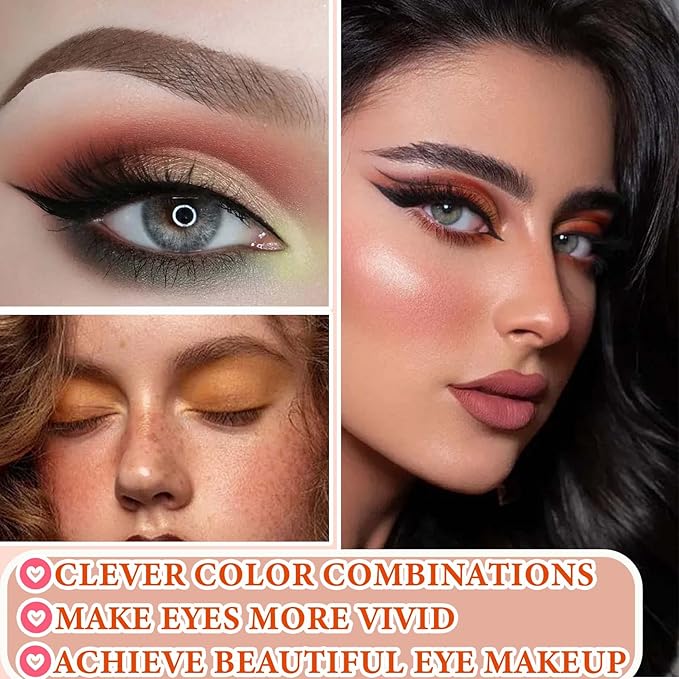 12 Color Naked Eyeshadow Palette,Matte Earth Color Eyeshadow,Natural Nude Eyeshadow Palette,Professional Waterproof and Smudge Proof Eye Shadow Palette Kit,Eye Makeup Set for Women（A）-GlimoraGlow