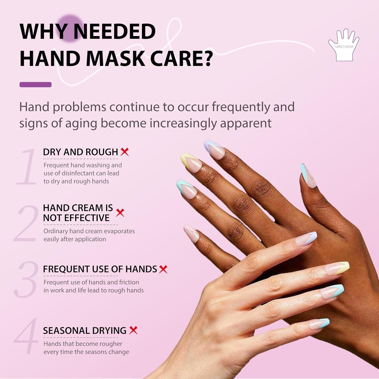 Hydrating Hand Foot Masks Set,3 Pack Glove Mask for Dry Hand,Exofliating 3 Pack Socks Maskfor Peeling Away Dead Skin Calluses（Lavender）-GlimoraGlow