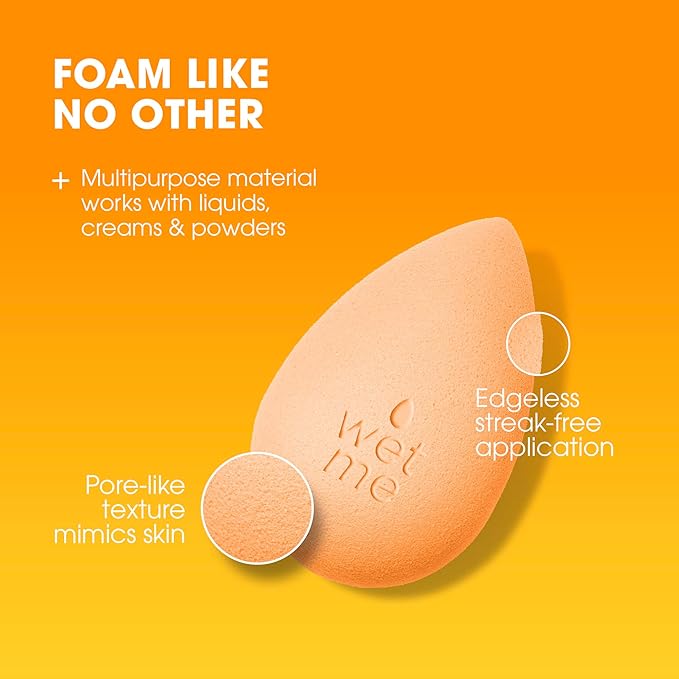Beautyblender® | Beam Color Changing Beauty Blender Makeup Sponge, Super-Soft Foam Easily Blends Foundations & Creams, Made in USA, Reusable, Washable, Streak Free Application, Heat Activated-GlimoraGlow