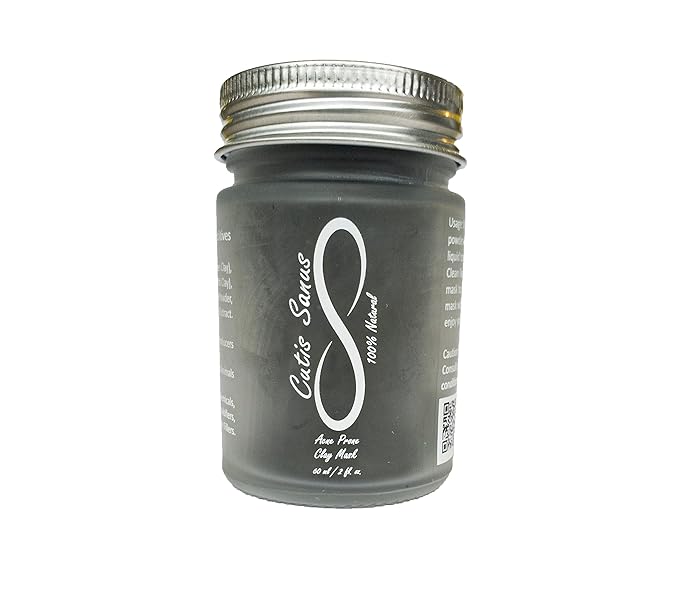 100% Natural Acne Prone Skin Clay Mask 120g All Clay & No Water-GlimoraGlow