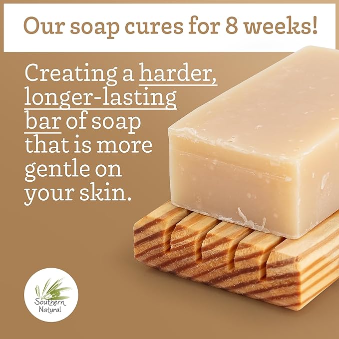 Southern Natural Goat Milk Soap Bar (Variety 3 Pack) Dead Sea Mud & Charcoal, Patchouli, Eucalyptus Grove - For Dry Sensitive Skin. Great For Face and Body.(Each Bar 4-4.5 oz)-GlimoraGlow