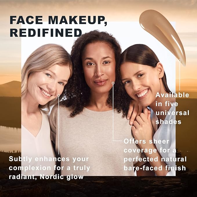 Lumene Invisible Illumination Instant Beauty Glow Serum - Sheer-Coverage Face Makeup + Brightening Serum - Infused with Nordic Algae and Vitamin E for Instant Radiance - Universal Tan (30ml)-GlimoraGlow