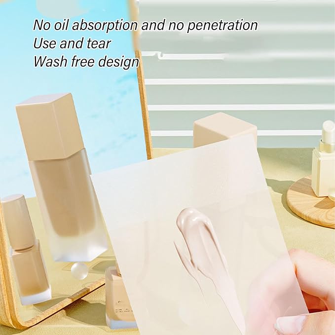 200 Sheets Nail Art Cosmetic Palette Paper Disposable Nail Art Palette Paper Mix Colors for Daily Use-GlimoraGlow