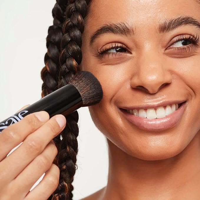 Saie The Base Foundation Brush for Liquid Makeup - Ultra-Soft Makeup Brush with Cruelty-Free, Synthetic Bristles - Designed for Foundation, Skin Tints & Cream Bronzers (1 Count)-GlimoraGlow