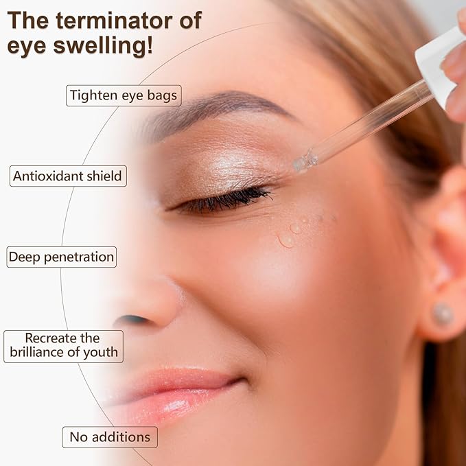 Caffeine Solution 5% + EGCG Eye Serum, 30ML Moisturizing Caffeine Eye Serum, Targets Dark Circles & Puffiness, Smooths Fine Lines-GlimoraGlow