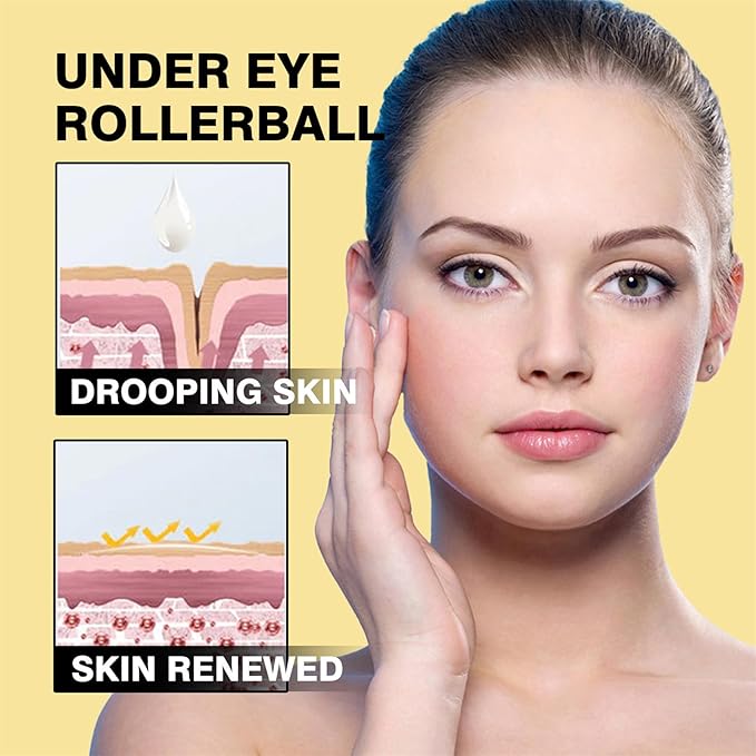 Time Eraser Rollerball Castor Oil and Frankincense, Time Eraser Rollerball, Castor Oil and Frankincense Eye Roller for Reducing Dark Circles and Bags Under Eyes-GlimoraGlow