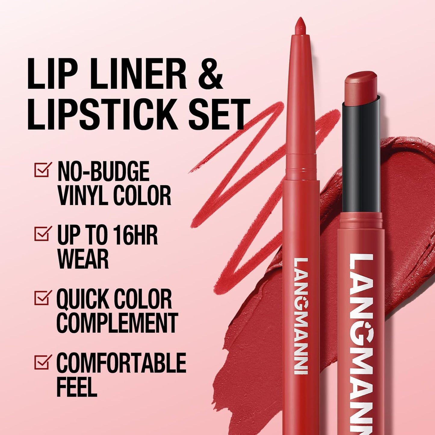 12Pcs Matte Lipstick + Lip Liner Pens Lip Combo Sets, Creamy Matte Lip Makeup Kit Long-Lasting Waterproof, Smudge-Proof Highly Pigmented Formula, Bold & Chic Shades Makeup Set (Bold Reds Collection)-GlimoraGlow