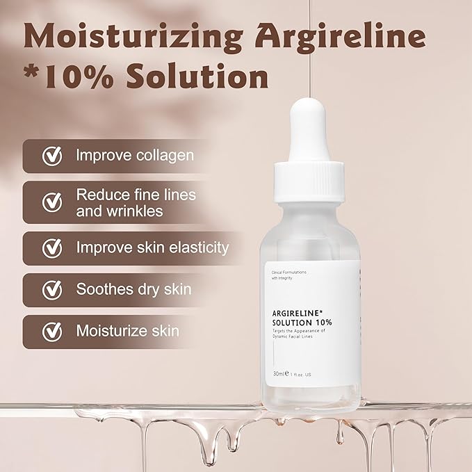 Argireline Serum For Face, Advanced Anti-Wrinkle Facial Serum For Women, Moisturizing Argireline 10% Solution For Face, Argireline Peptide.Suitable For All Skin (1, 1PC)-GlimoraGlow