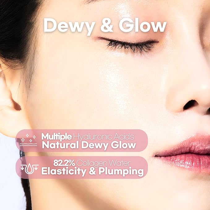 Intensive Soothing Collagen Jelly Mist, Deep Hydration, Elasticity, Moisturizer, Glow & Dewy, Face mist, Spray, Hyaluronic Acid, Lightweight Gentle for All Skin, Korean Skin Care 3.38 fl oz-GlimoraGlow