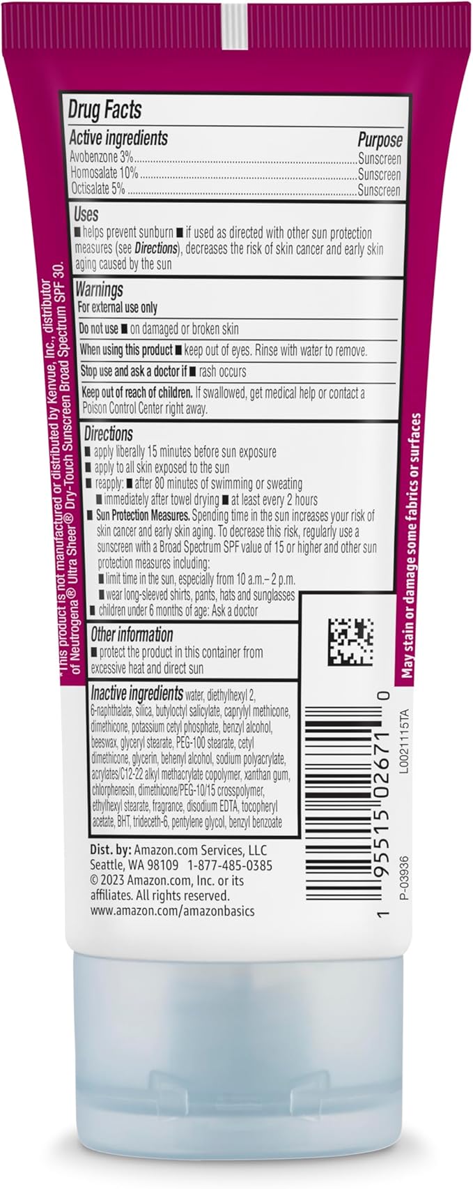 Amazon Brand - Solimo Sheer Face Sunscreen, Formulated without Octinoxate & Oxybenzone, Unscented, 3 fl oz (Pack of 1)-GlimoraGlow