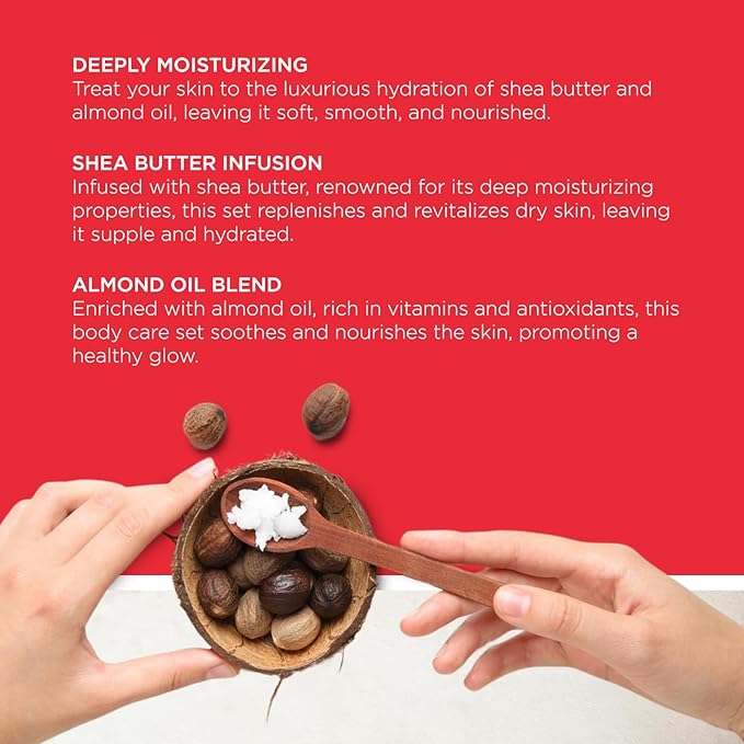 REVLON Get Carried Away Trio Moisturizing Travel Set, Shea Butter and Almond Oil Infused, Moisturizing Body Wash, Body Lotion, Exfoliating Body Scrub, 3 Count (2.88 fl oz)-GlimoraGlow