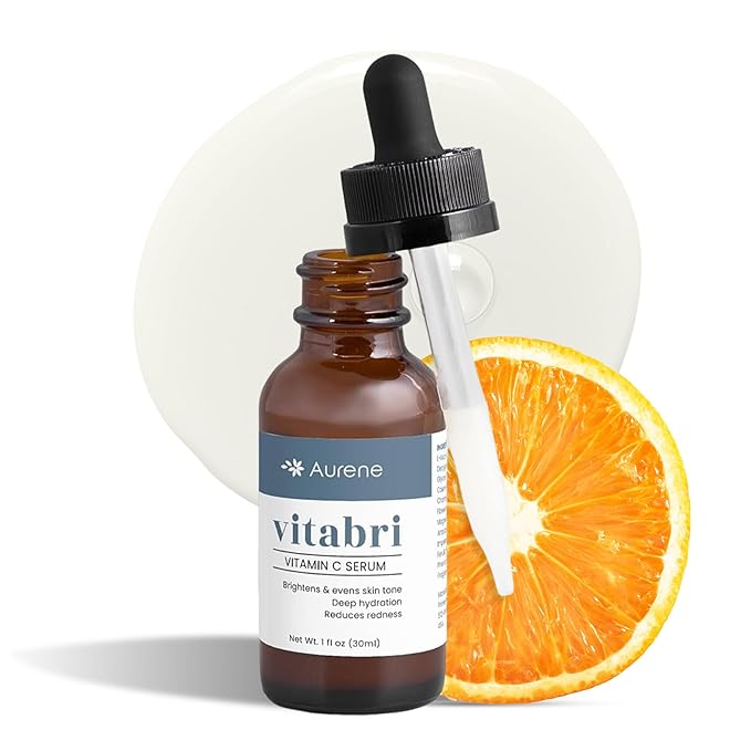 Vitabri Vitamin C Serum for Face – Brightening & Anti-Aging Formula with Vitamin C, Ferulic Acid & Botanicals – Hydrating Serum for Dark Spots, Tone & Fine Lines – 1 Fl Oz-GlimoraGlow