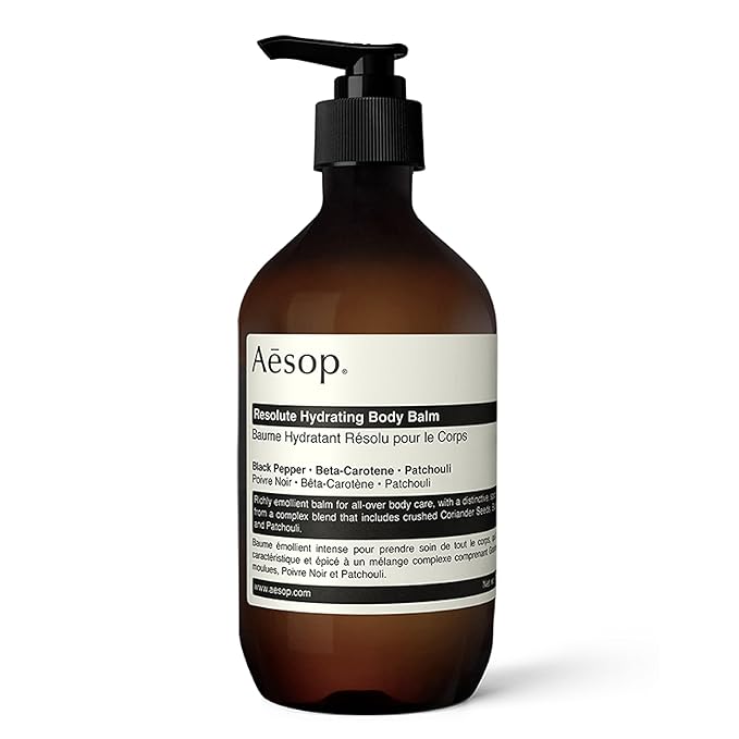 Aesop Resolute Hydrating Body Balm | Supple, Smooth Skin | Emollient Rich With Shea Butter, Wheat Germ Oil and Sweet Almond Oil | 16.9 oz / 500mL-GlimoraGlow