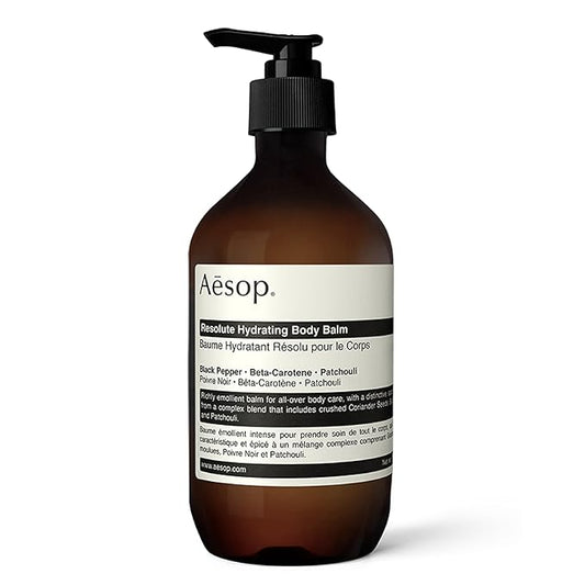 Aesop Resolute Hydrating Body Balm | Supple, Smooth Skin | Emollient Rich With Shea Butter, Wheat Germ Oil and Sweet Almond Oil | 16.9 oz / 500mL-GlimoraGlow