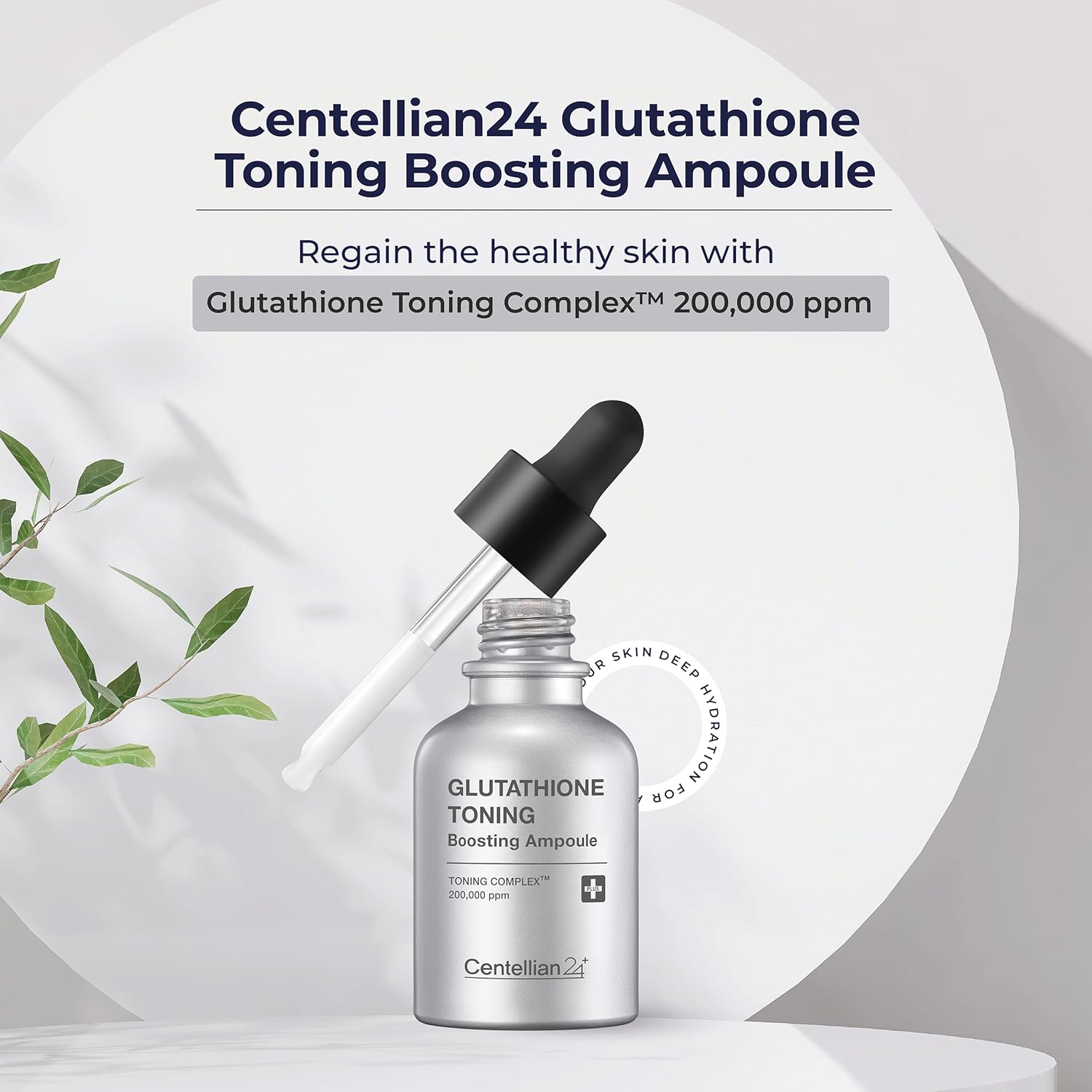 Centellian 24 Glutathione Toning Boosting Ampoule - Illuminated & Even Skin Tone. Glutathione Complex 200,000 ppm, Niacinamide & Vitamins (1.01 fl oz) by Dongkook Pharmaceutical-GlimoraGlow