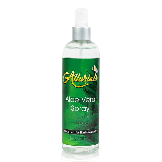 100% Pure & Organic Aloe Vera Spray, Clinically tested & Dermatologist approved, Hydrates & Heals Dry & Damaged Skin & Hair- 12 Oz-GlimoraGlow