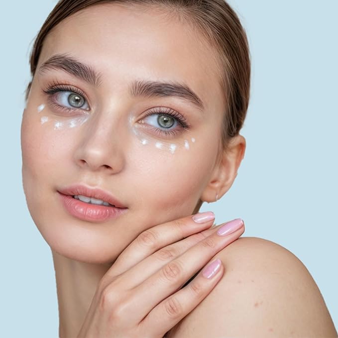 Hyaluronic Acid Anti-Aging Eye Cream - 15ml | Under Eye Cream | Marine Extracts | Bearberry and Licorice Root for Dark Circles | Eye Cream | Wrinkles and Reduce Puffiness | Fragrance-Free-GlimoraGlow