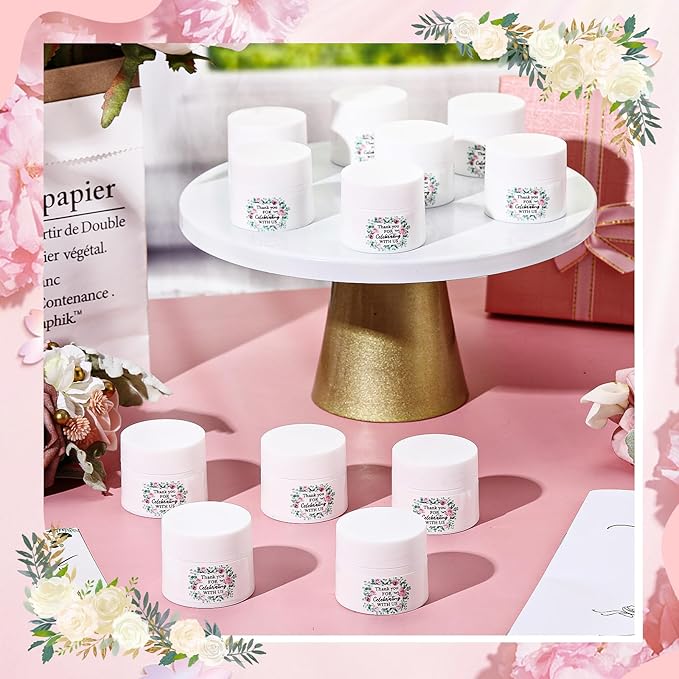 12 Pcs Thank You Lip Sleeping Mask Bulk Bridal Shower Gifts for Guests Thank You for Celebrating with Us Lip Mask Moisturize Nourish for Wedding Bridal Shower Favor Christmas Gift(Floral)-GlimoraGlow