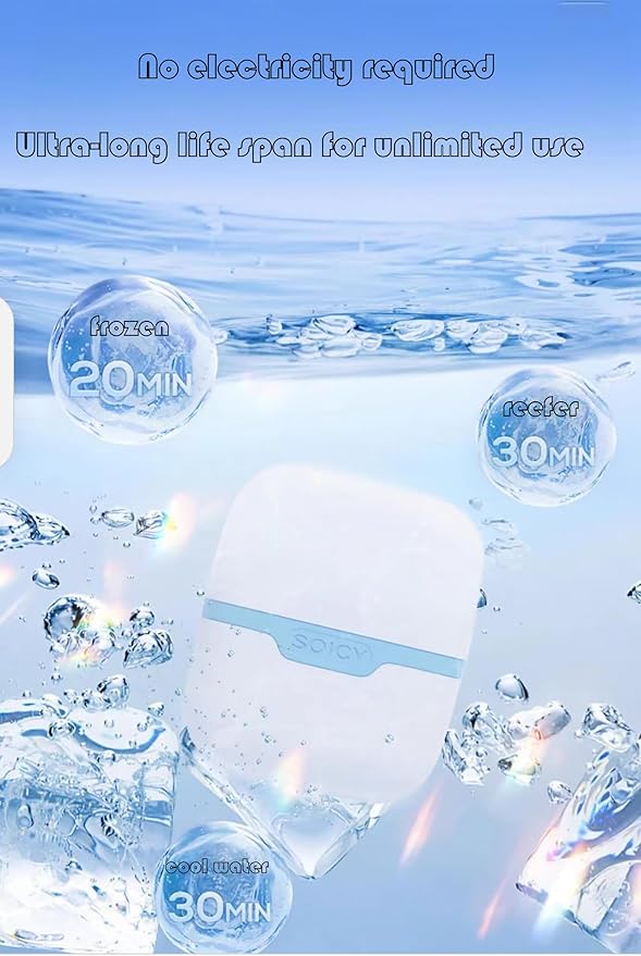 Ice Roller for Face ，Ice Face Roller Cold Therapy Tools, Cold Facial Ice Roller Massager for Eye Puffiness, Migraine, TMJ Pain Relief & Minor Injury, Skin Care Products (Blue)-GlimoraGlow