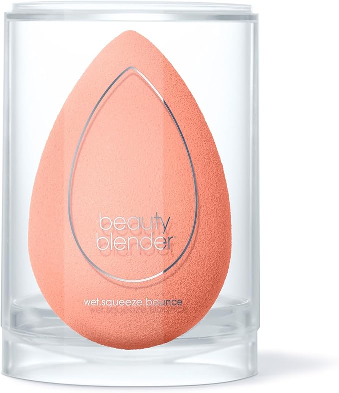Beautyblender® | Papaya Beauty Blender Makeup Sponge, Super-Soft Foam Easily Blends Foundations, Powders & Creams, Made in USA, Reusable, Washable, Streak Free Application, Vegan, Cruelty Free-GlimoraGlow