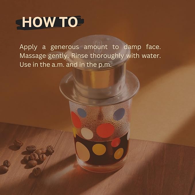 Cocoon Dak Lak Coffee Cleanser, Vegan Facial Cleanser Low PH, Daily Face Wash for All Skin Types, Gentle Makeup Remover, With Antioxidants for Glowing Skin & Less Visible Pores-GlimoraGlow