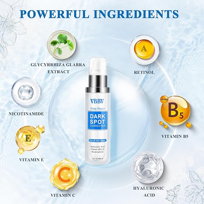 Dark Spot Remover for Face and Body, Dark Spot Corrector, Age Spot Sun Spot Freckles Dark Spot Remover, Melasma Treatment for Face, Advanced Skin Care Cream for Women and Men (1.7 Fl Oz)-GlimoraGlow