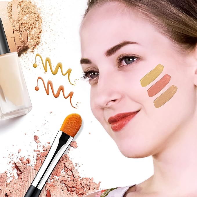 Eye Shadow Primer Applicator Brush for Blending, Concealer, Professional Tools for Applying Cream, Liquid Shadows and Eye Primer Base with Vegan Bristles by EIGSHOW-GlimoraGlow