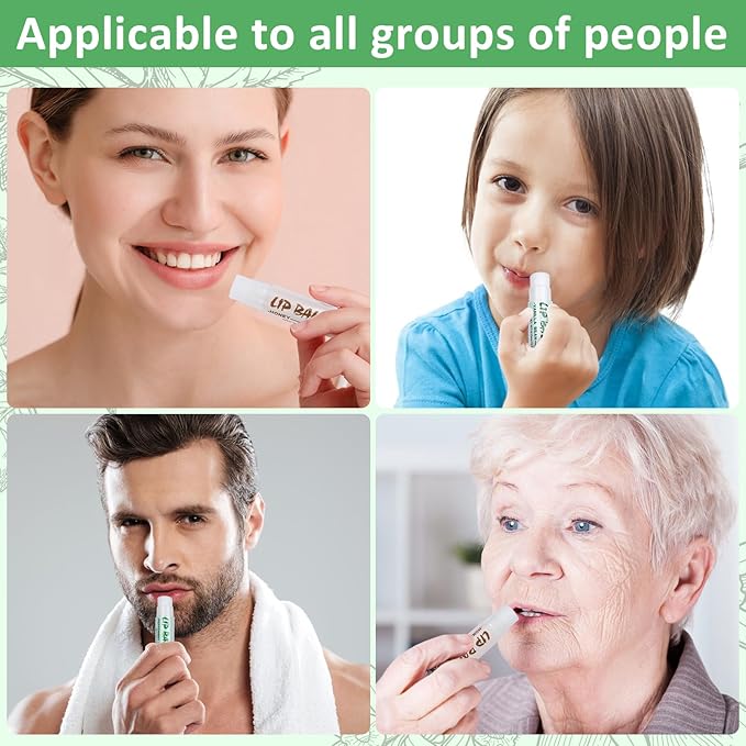 24 Pack Lip Balm Bulk, Vanilla Mint Honey, 100% Natural Lip Balm with Vitamin E and Coconut Oil, Moisturizing Lip Balm for Dry Lips-GlimoraGlow