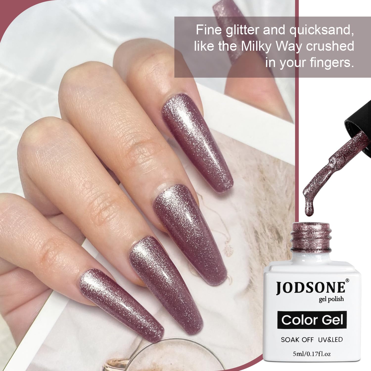 JODSONE 12 Bottles Gel Nail Polish Set with Base Coat and Top Coat Great Holiday Gift for Ladies and Girls-GlimoraGlow