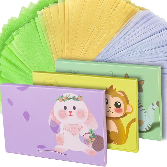 300 Sheets Blotting Paper, HNYYZL Oil Absorbing Sheets for Oily Skin, Oil Control for Face, Makeup Blotting Paper, Natural Oil Absorbing Facial Blotting Sheets for Oily Skin Care (Pack of 3)-GlimoraGlow