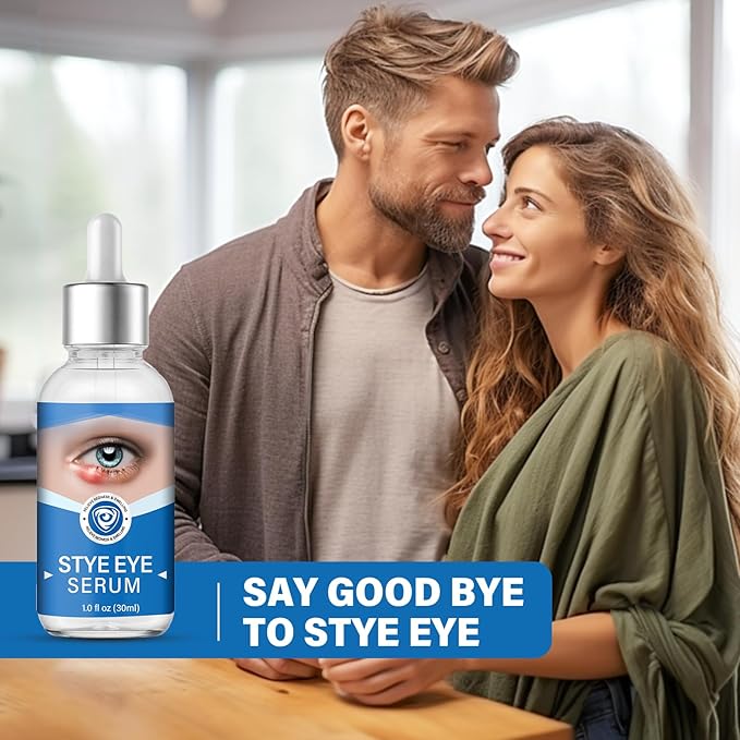 Stye Eye Treatment, Stye Eye Serum for Styes Chalazion and Blepharitis, Gently Cleanses Lashes and Eyes, Restore Healthier Eye Skin, 1 Fl.oz-GlimoraGlow