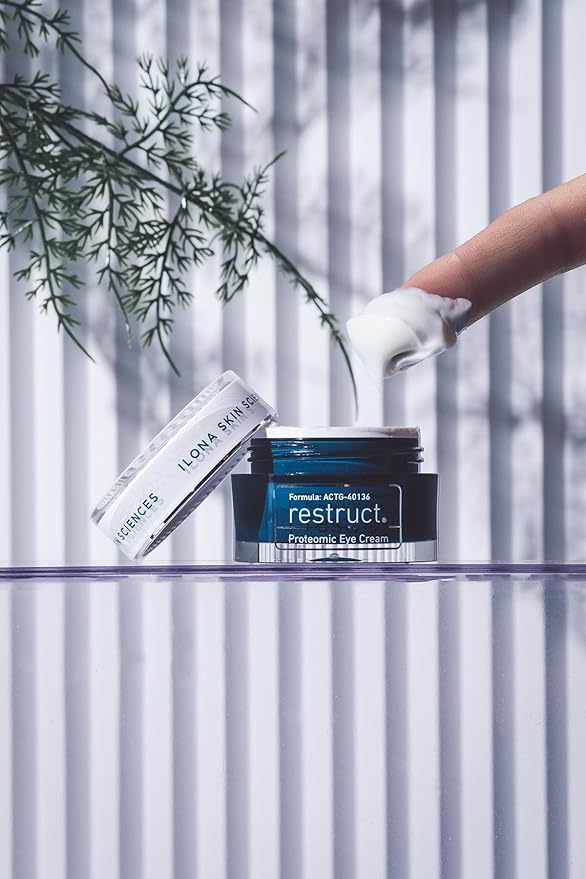 ILONA Restruct Proteomic Under Eye Cream | Proteoglycan Eye Cream Reestablishes Firmness and Smoothness | 0.5 oz-GlimoraGlow