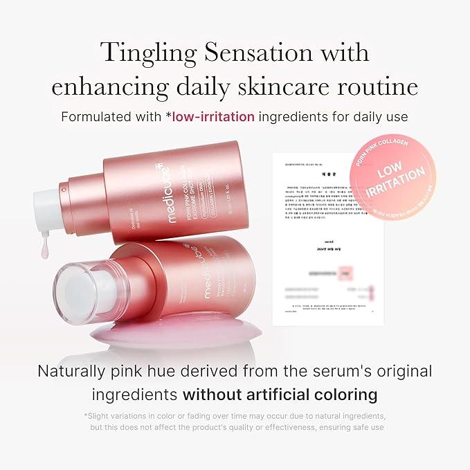 medicube PDRN Pink Collagen Exosome Shot Serum 2,000 PPM | Liquid Skin Booster | Exosome, Salmon DNA PDRN, Spicules | Uneven Skin Tone, Pore Care, Skin Texture | Korean Skin Care 1.01 fl.oz-GlimoraGlow