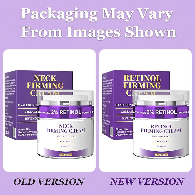 Retinol Cream for Face, Neck Creams for Tightening and Firming, Anti Aging Face Moisturizer for Face, Day & Night Moisturizing with Collagen, Hyaluronic Acid for Sagging Skin, Wrinkle, 1.7 Fl OZ-GlimoraGlow