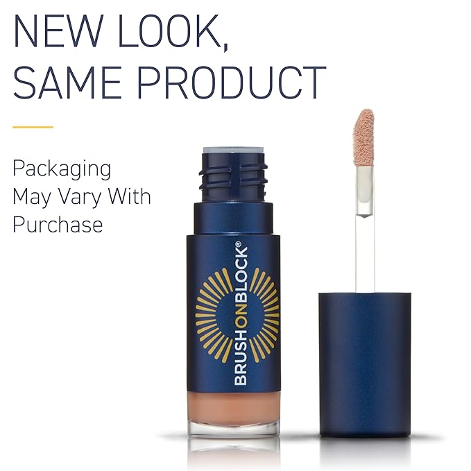 Brush On Block Sun Shine Protective Lip Oil SPF 30, Mineral Protection from UVA/UVB & Blue Light, Hydrating, Cruelty-Free, Gluten-Free, & Vegan, Nude-GlimoraGlow