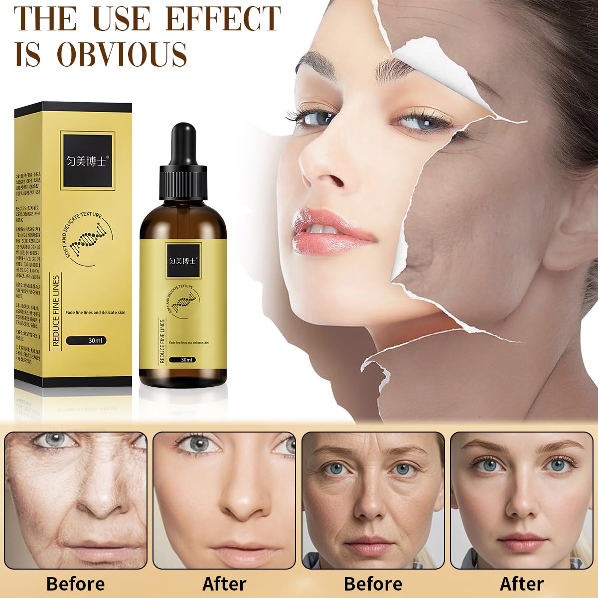 3 Pcs Anti-wrinkle Firming Serum, Anti-Aging Essence, Firm and Plump Face Serum, Anti-Aging & Wrinkles Lifting & Firming Essence, Hydrate & Moisturize, Reduce Fine Lines And Wrinkles-GlimoraGlow