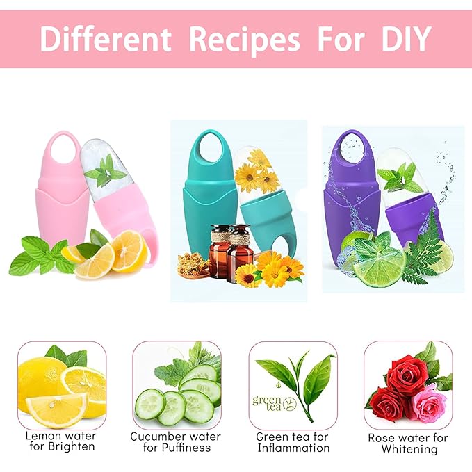 Ice Roller for Face and Eye, Ice face roller,Gua Sha Facial Tools, Facial ice roller, Skin Care Tools,Ice mold for face… (blue-eyes)-GlimoraGlow