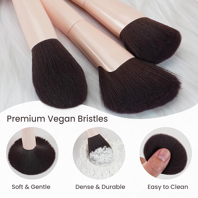 Makeup Brushes 10Pcs Professional Makeup Brush Set Foundation Contour Concealer Blush Highlight Powder Blending Eye Shadow Brush-GlimoraGlow