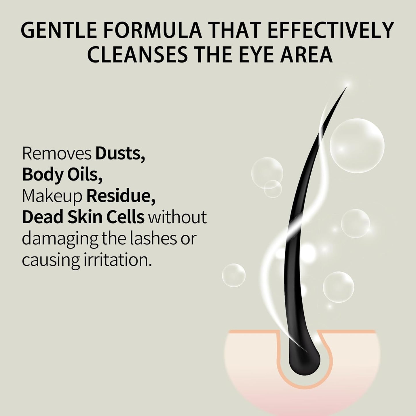 Lash Shampoo Bulk, Eyelash Cleanser for Extensions 1 Liters, Safe Makeup Remover, Non-irritating or Burning Formula Eyelid Foaming Cleanser for Professional Salon and Home Use (Classic Charm-1L)-GlimoraGlow