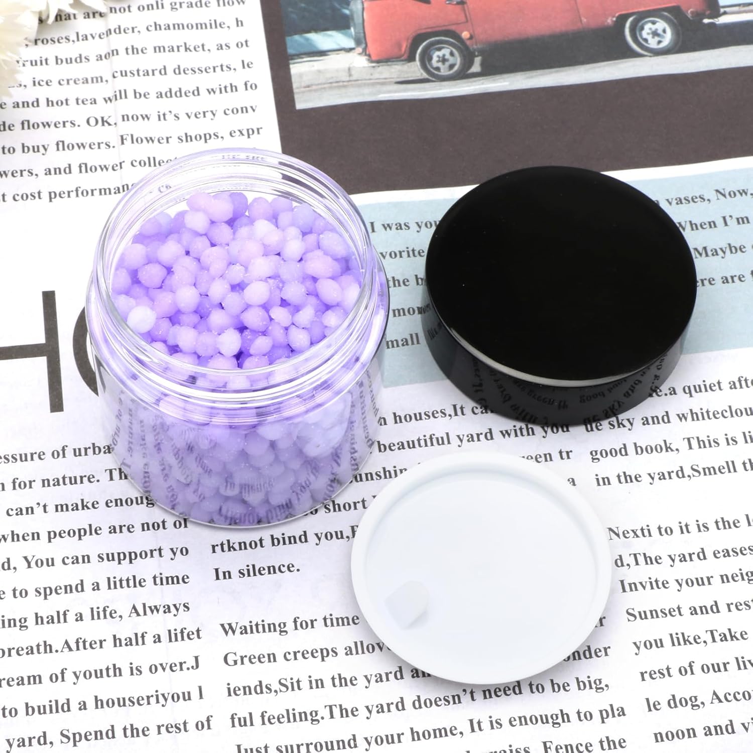 20 Pack 2oz Plastic Containers with Lids, Jars with Lids, Great for storing,lip balms, creams, ointments, cosmetics, samples-GlimoraGlow