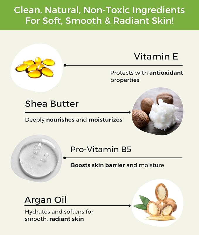 RaGaNaturals Natural Unscented Body Lotion for Dry Skin with Shea Butter and Vitamin E & B5 - Hydrating, Nourishing, Fragrance Free Hand Moisturizer With Organic Essence - For Women, Men, Kids - 8 Oz-GlimoraGlow