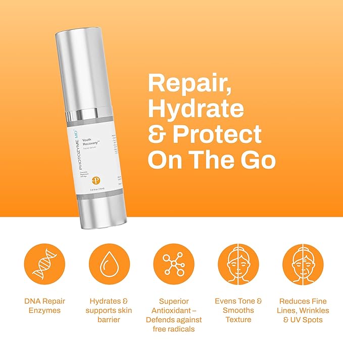 Photozyme DNA Youth Recovery Facial Serum | 0.5 Fl Oz-GlimoraGlow