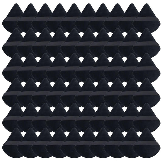 Triangle Makeup Powder Puff, 60pcs Setting Powder Puffs, This Cosmetic Wedges For Face, Under Eyes And Neck, Velvet Material-GlimoraGlow